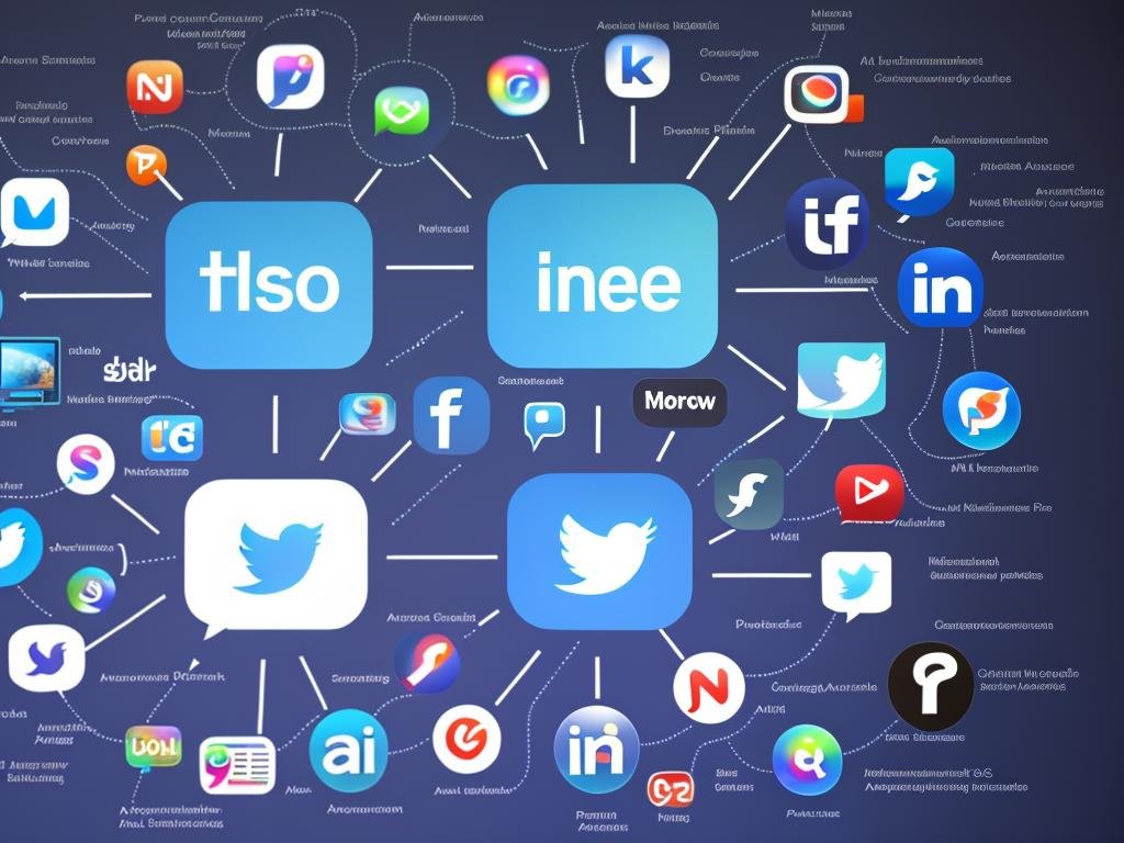 Image depicting the use of AI in social media platforms